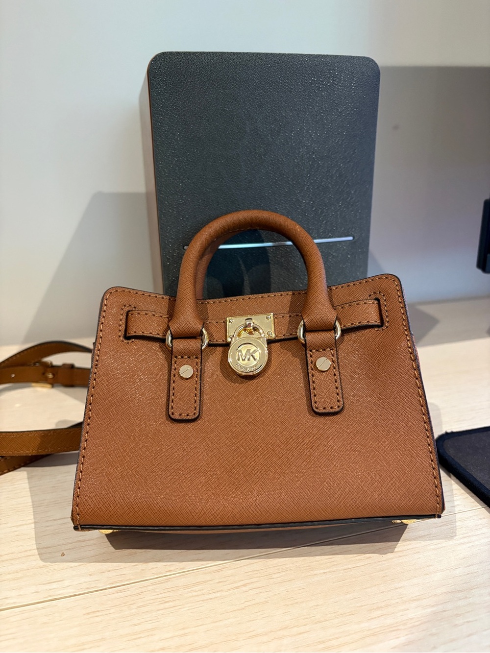Michael Kors Mini Purse with Gold Hardware